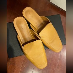 GUC Oak and Fort Brown Heeled Mules